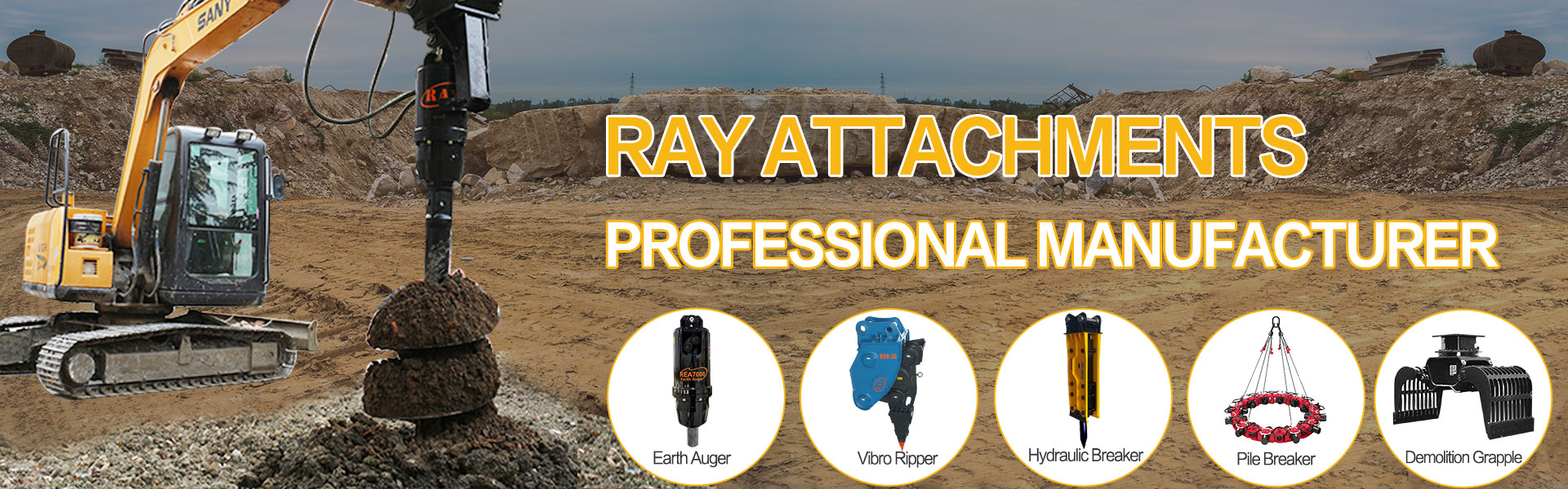 RAY Excavator Attachments
