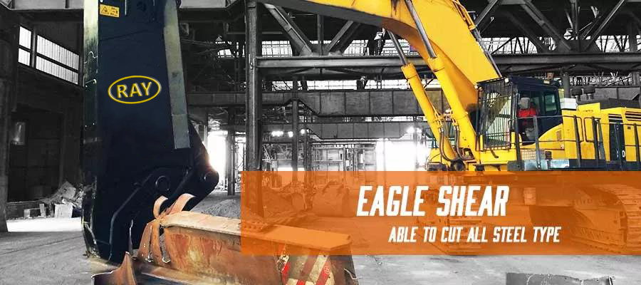 Using-excavator-hydraulic-eagle-shear