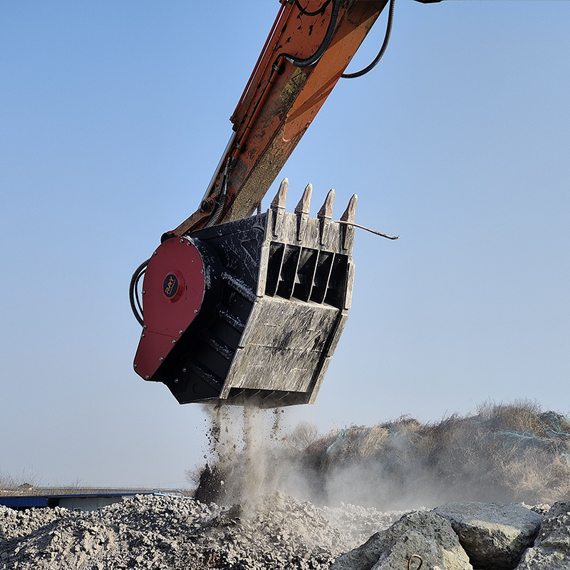 Excavator Jaw Demolition Concrete Hydraulic Crusher Bucket 
