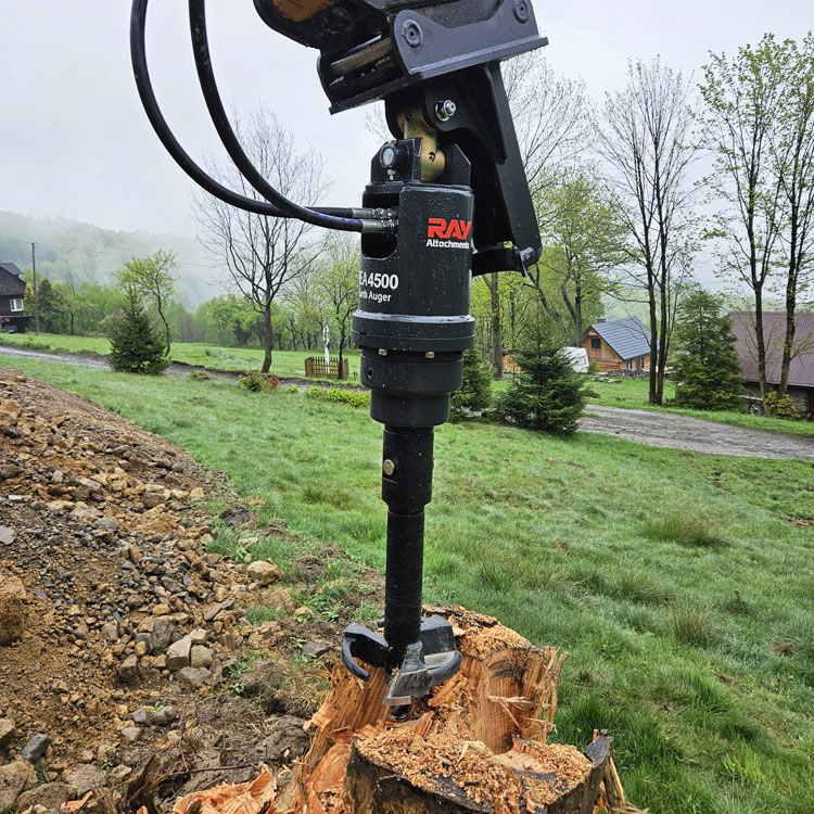 auger-stump-planer Schneckenstumpffräse
