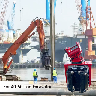 SV-400 40-50 Ton Excavator Hydraulic Vibrating Pile Driver