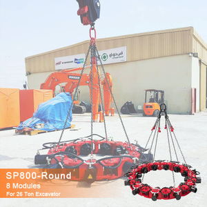 SP800-8 Adjustable Chain Hydraulic Round Pile Breaker with Hydraulic Cylinder