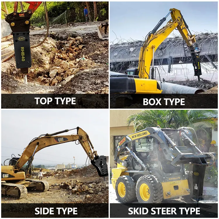 Hydraulic hammers for excavators RHB185