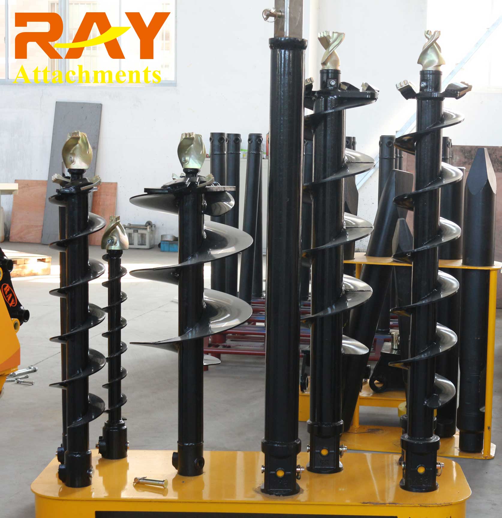 REA12000 model hydraulic Earth Auger drilling