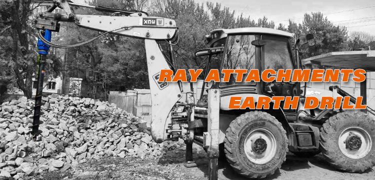 Backhoe earth auger