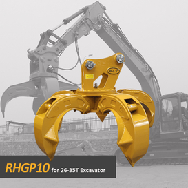 Excavator Steel Scrap Grab Orange Peel Grapple RHGP-10 for Sale