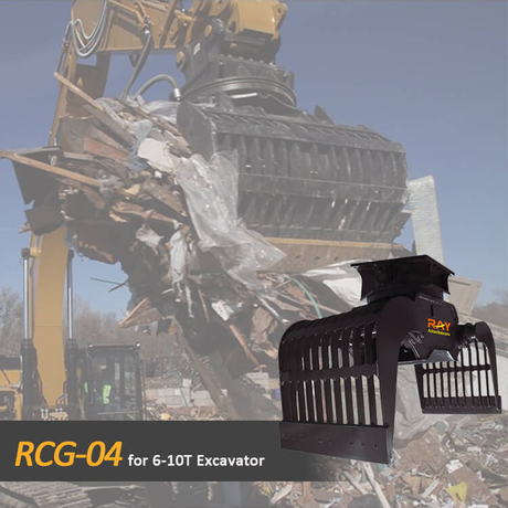 6-10T Excavator Demolition Grapple for Sale RCG-04