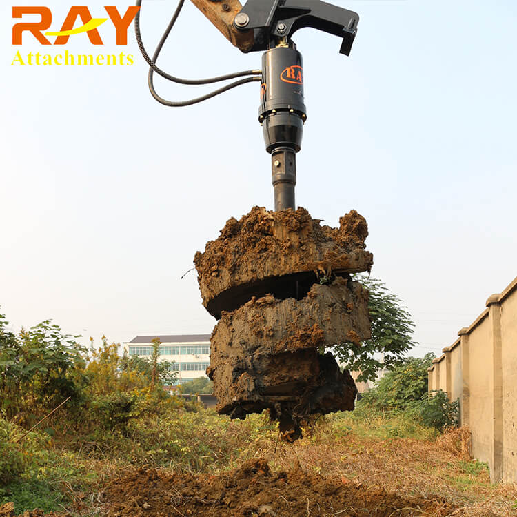 REA5500 Earth Auger Post Hole Digger Auger for 5-7T Excavator