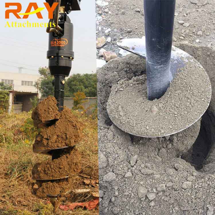 REA3500 Earth Auger drill for Excavator