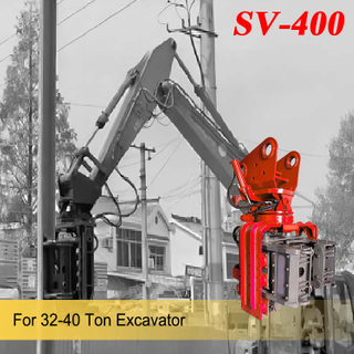 SV-400 32-45 Ton Excavator Hydraulic vibrating pile driver