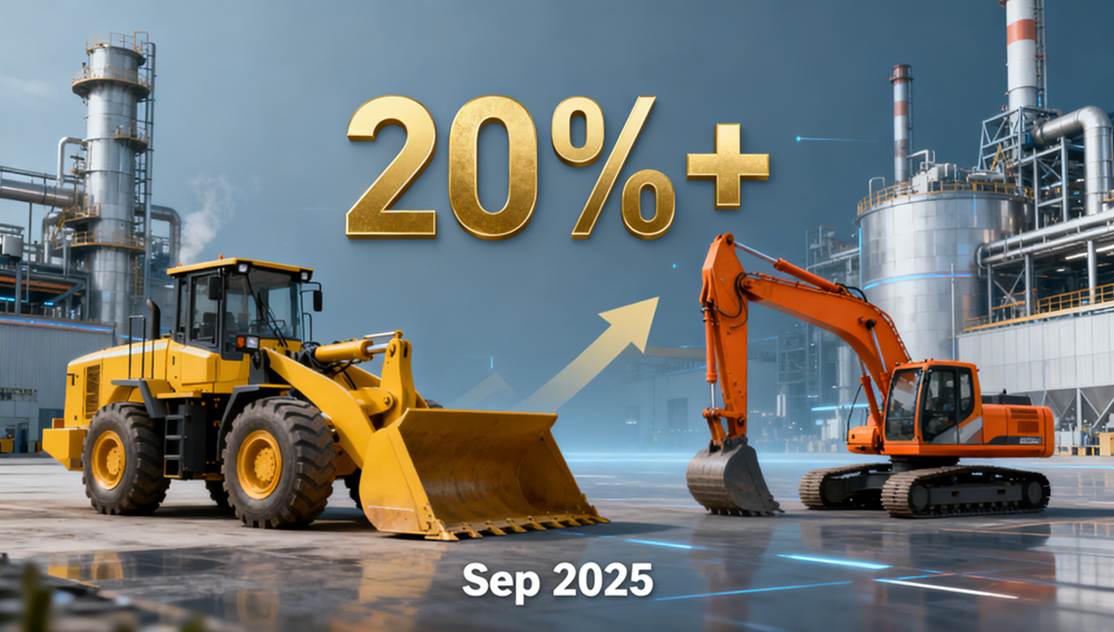 Golden September 2025: Loaders & Excavators Domestic Sales Up Over 20% YoY