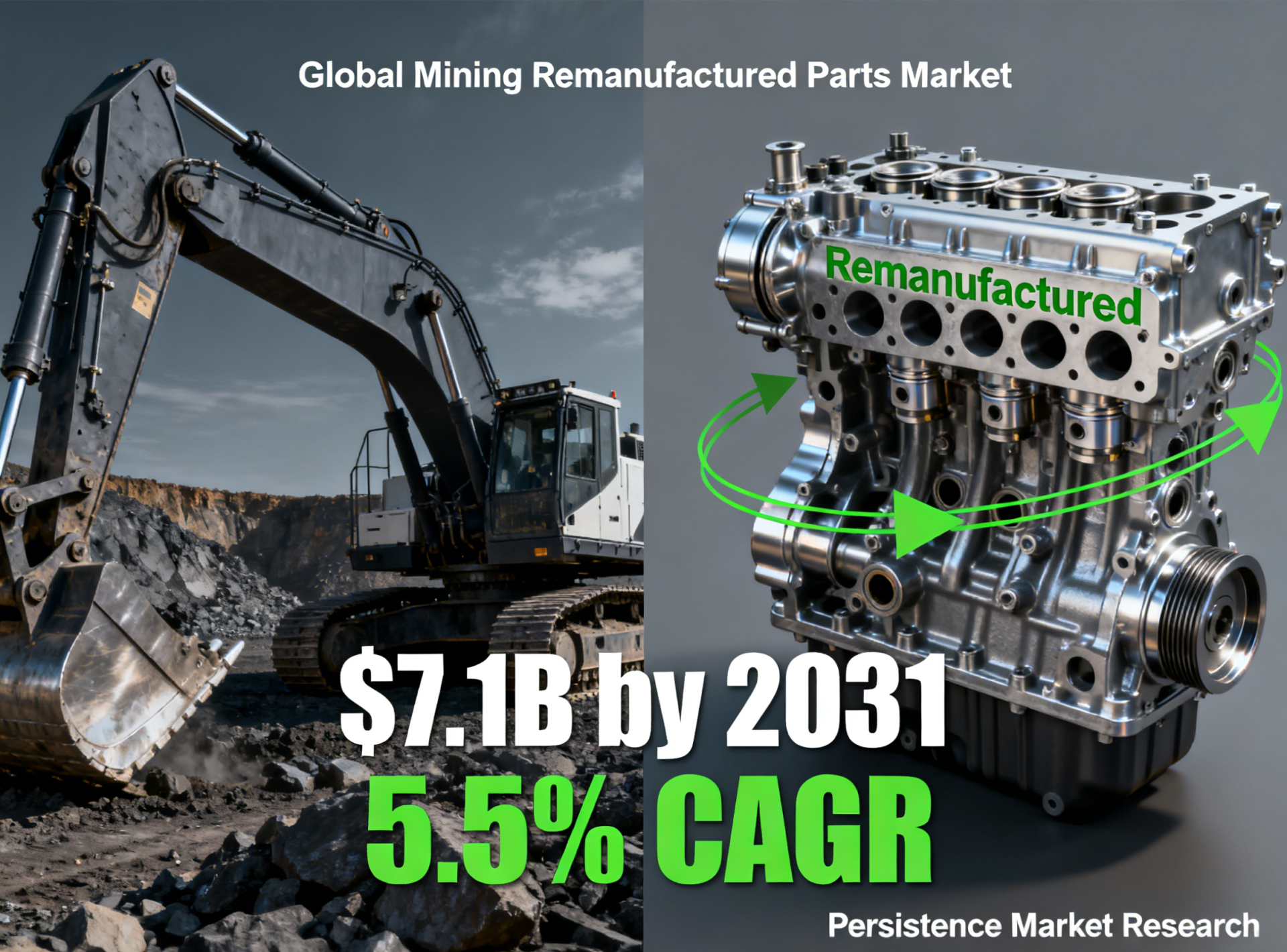 Global Mining Remanufactured Parts Market Projected To Reach $7.1 Billion by 2031