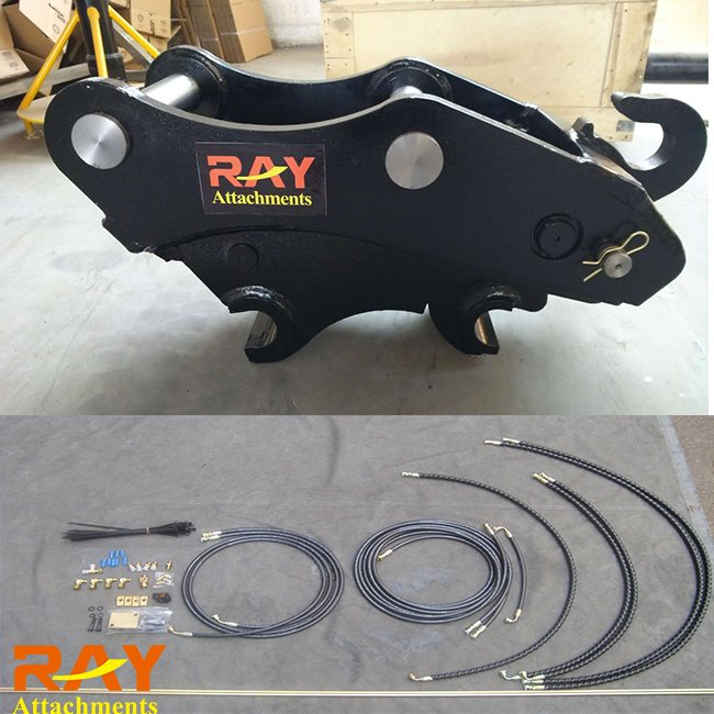 excavator free type earth auger RAY-06 quick hitch