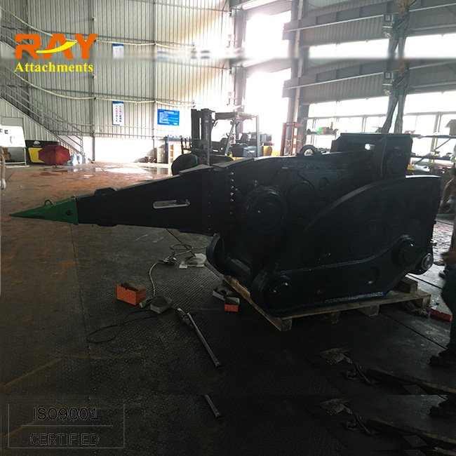 excavator mounted vibro ripper with two eccentric gears