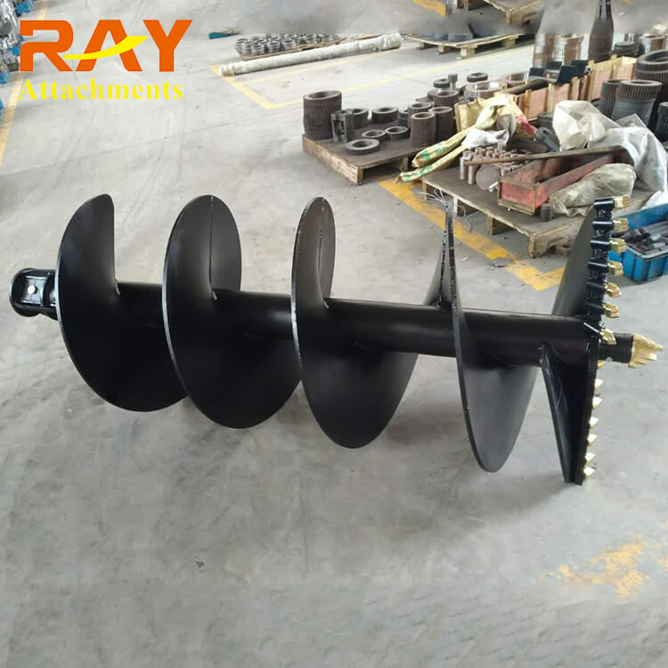 REA3000 model hydraulic Earth Auger drilling