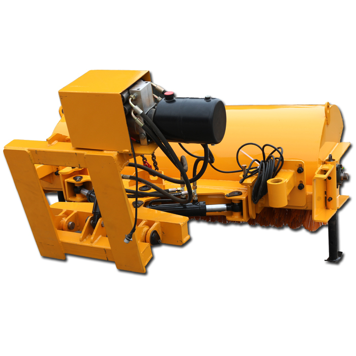 Community Power Hydraulic Snow Cleaning Machine Skid Steer Loader Snow Sweeper Rotary Broom for Snow Removal