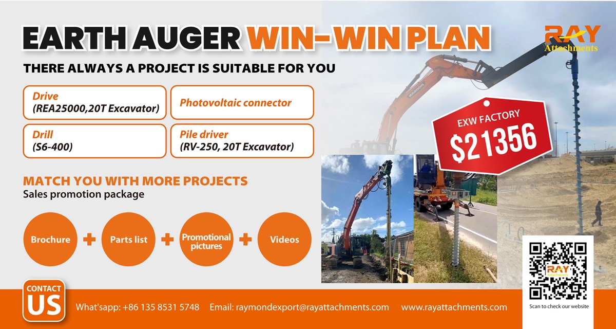 RAY earth auger win-win plan