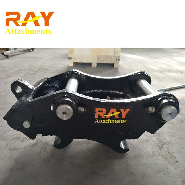 hydraulic excavator multi fast coupler with earth auger