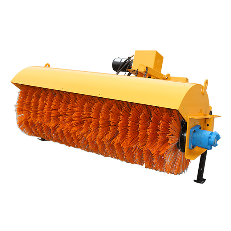 Community Power Hydraulic Snow Cleaning Machine Skid Steer Loader Snow Sweeper Rotary Broom for Snow Removal