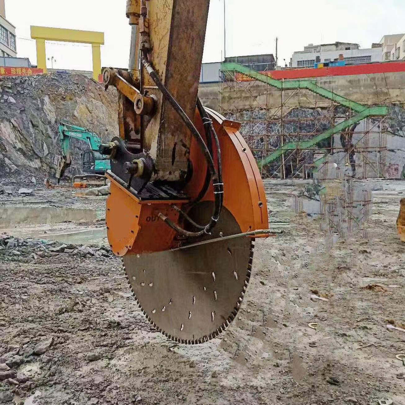 Granite Saw Cutter Hydraulic Excavator Rock Saw Attachment for Cutting Rocks