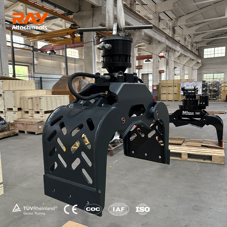 1-2.5T Excavator Sorting Grab Metal Scrap Hydraulic Stone Rotating Demolition Grapple RCG-mini