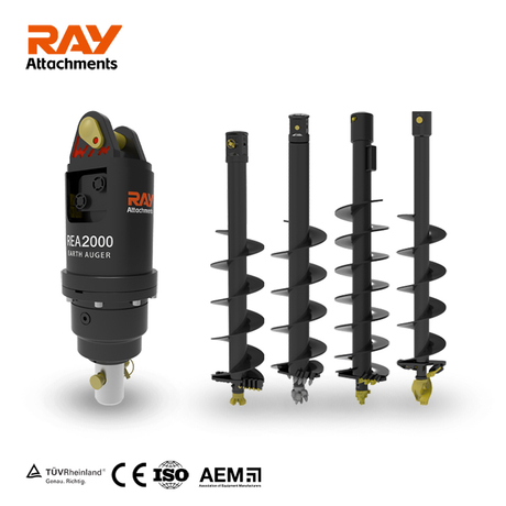 REA2000 Excavator Earth Auger Post Hole Auger for 1-2.5T Excavator