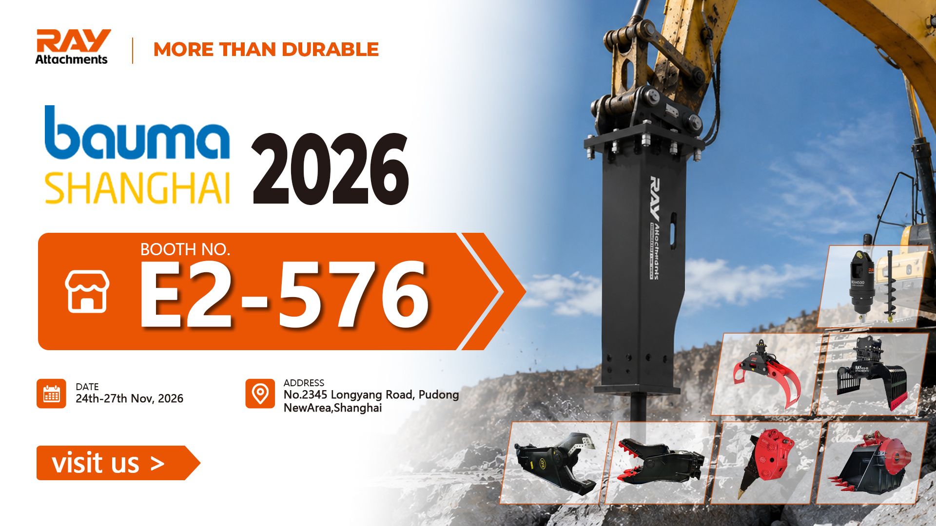 The Engineering Hub of Bauma SHANGHAI 2026: Why RAY Attachments Is The Strategic Anchor for The Global Supply Chain.