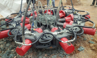 most advanced adjustable chain hydraulic round pile breaker SP800 with hydraulic cylinder