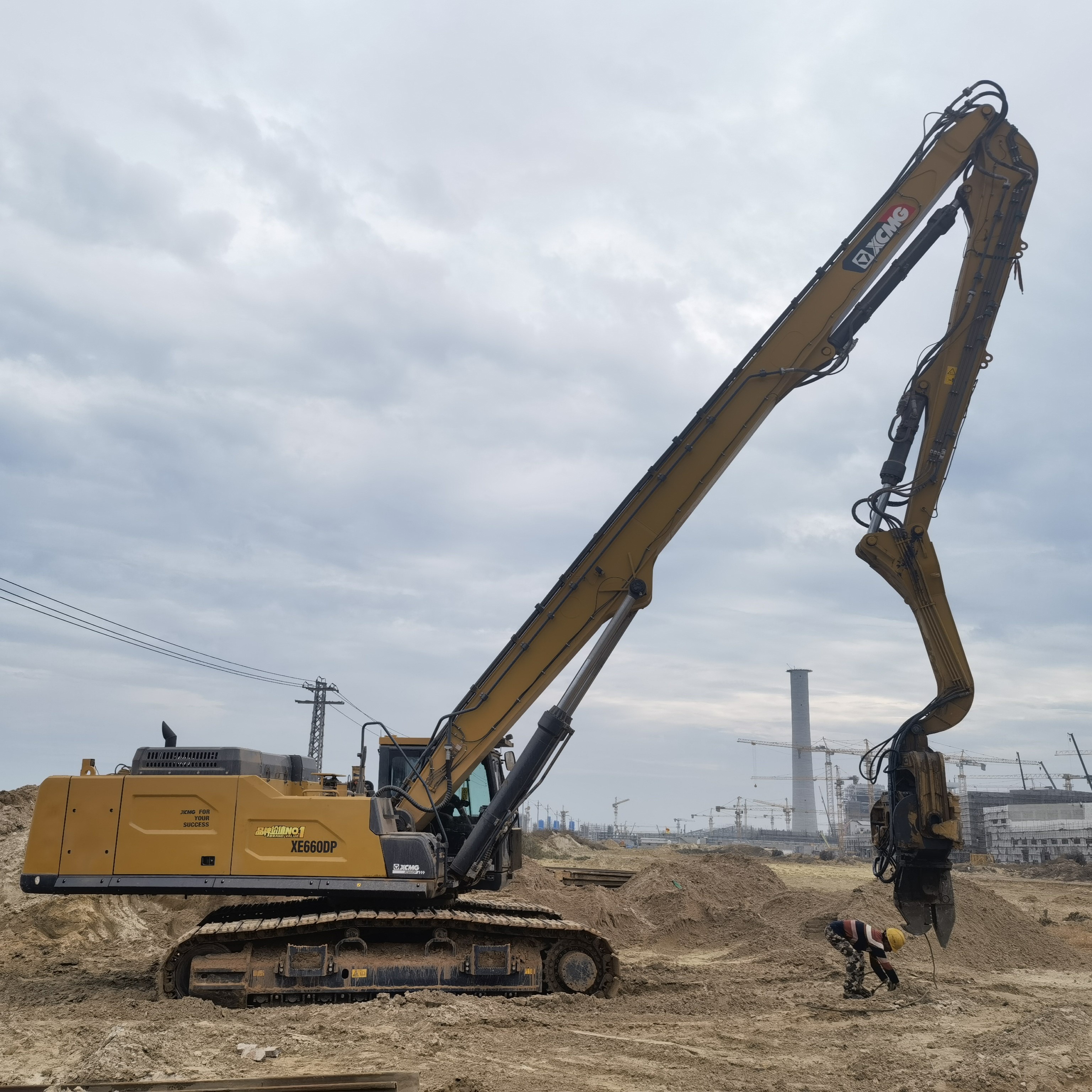 Hydraulic Vibrating Pile Driver RV-150 for 12-17 Ton Excavator