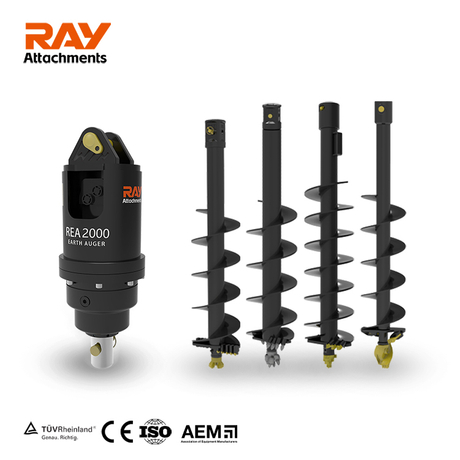 REA2000 Excavator Earth Auger Post Hole Auger for 1-2.5T Excavator