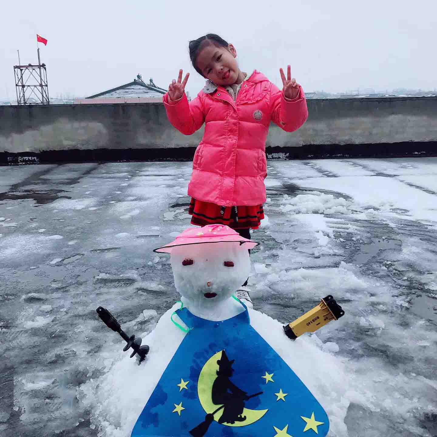 The first snow in Changzhou in 2018
