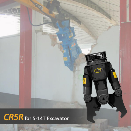 Rotary Excavator Demolition Crusher Pulverizer CR5R