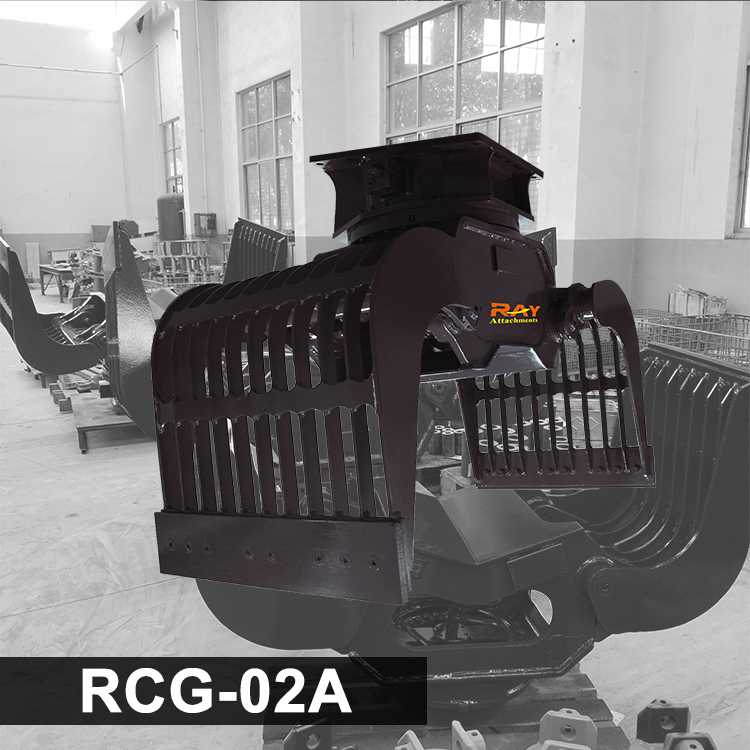 Factory Price Excavator Sorting Grab Metal Scrap Hydraulic Stone Rotating Demolition Grapple RCG-02A for Sale